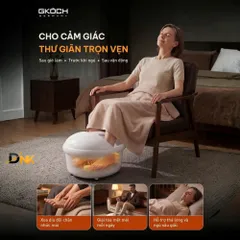 Bồn ngâm chân massage GKOCH SS-606D 7 lít, làm nóng và giữ nhiệt 450W