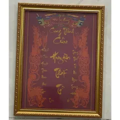 Tranh thờ Thổ Địa, Thổ Công, Thổ Thần + khung composite xịn xò nền hội họa xưa 3 size 851836
