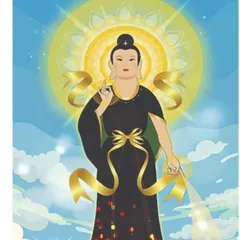 Tranh Mẹ Diêu Trì Địa Mẫu ( có khung ) đủ kích thước cực đẹp