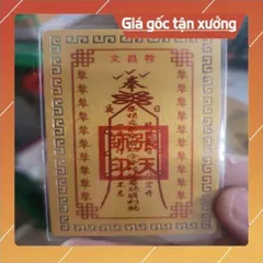 kim bài linh phù văn xương đế quân HÀNG CAO CẤP, có hoả tốc 851837