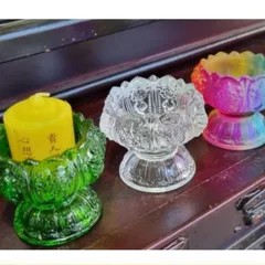CHÂN ĐẾ ĐÈN CẦY THUỶ TINH - ĐẾ NẾN THUỶ TINH cực đẹp  DƯƠNG KHOA SHOP