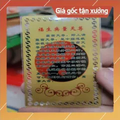 kim bài linh phù nguyên thủy thiên tôn HÀNG CAO CẤP, có hoả tốc 851871