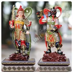 Bộ Tượng Tiêu Diện Hộ Pháp Cao 40 cm Áo Giác Vàng - Áo Giác Bạc hàng đẹp 851883