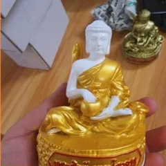 Tượng ngài Sivali ngồi (cao 9 cm) cực đẹp