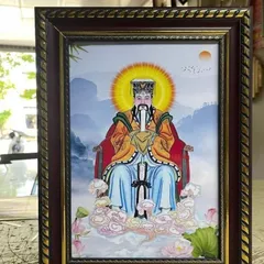 Tranh VUA CHA NGỌC HOÀNG - đóng khung hoàn thiện cực đẹp