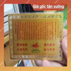 kim bài linh phù tam thế phật HÀNG CAO CẤP, có hoả tốc 851958