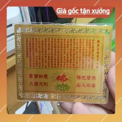 kim bài linh phù tam thế phật HÀNG CAO CẤP, có hoả tốc 851958