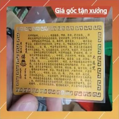 kim bài linh phù tam bảo phật HÀNG CAO CẤP, có hoả tốc 852002