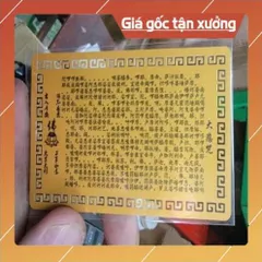 kim bài linh phù tam bảo phật HÀNG CAO CẤP, có hoả tốc 852002