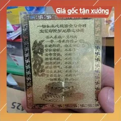 kim bài linh phù tháp xá lợi đà la ni HÀNG CAO CẤP, có hoả tốc 852029