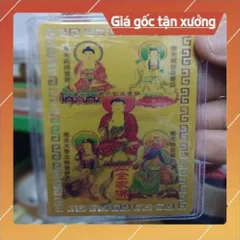 kim bài linh phù phật di đà , quan âm , quan công , văn thù , dược sư HÀNG CAO CẤP, có hoả tốc 852039