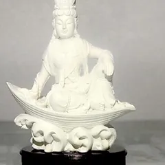 GIEO DUYÊN tượng ngài quan thế âm Bồ tát ngồi thuyền cao 10cm cực đẹp DƯƠNG KHOA SHOP