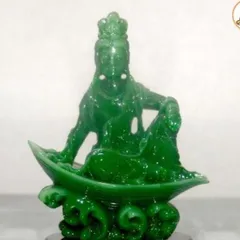 GIEO DUYÊN tượng ngài quan thế âm Bồ tát ngồi thuyền cao 10cm cực đẹp DƯƠNG KHOA SHOP