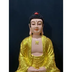 Tôn Tượng Dược Sư Phật , A Di Đà Phật Cao 45cm Vàng Vẽ