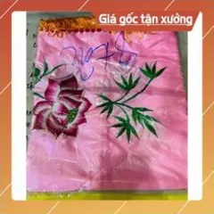 Áo choàng Mẹ Quan Âm, Mẹ Mẫu chất liệu vải Phi thêu hoa sen 852097