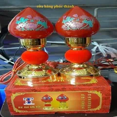 đèn thờ tia sáng quả đào số 2 có hoả tốc
