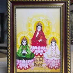 Tranh TAM TÒA THÁNH MẪU - có khung cực đẹp