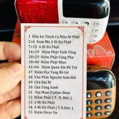 MÁY NIỆM PHẬT 51 BÀI - CÓ KHE CẮM THẺ NHỚ - BÀI HAY LOA LỚN cực hay  DƯƠNG KHOA SHOP