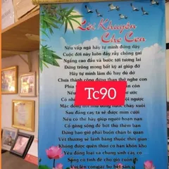 Tranh cuộn 40cm x 60cm hình đức phật Về ý nghĩa cuộc sống treo tường nẹp gỗ nhiều mẫu