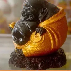 GIEO DUYÊN tượng ngài di lặc gù áo vàng cực đẹp DƯƠNG KHOA SHOP
