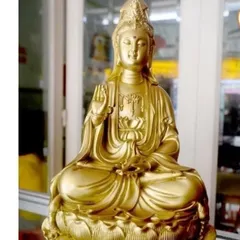 GIEO DUYÊN tượng ngài quan thế âm Bồ tát ngồi cao 30cm cực đẹp DƯƠNG KHOA SHOP