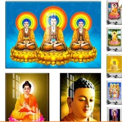 Tranh phật quan thế âm ( có khung ) KT 19*25cm - 28*38cm và 38*48cm