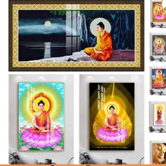 Tranh phật quan thế âm ( có khung ) KT 19*25cm - 28*38cm và 38*48cm