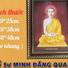 Tranh TỔ SƯ MINH ĐĂNG QUANG - có khung cực đẹp