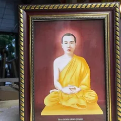 Tranh TỔ SƯ MINH ĐĂNG QUANG - có khung cực đẹp