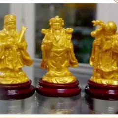 Bộ tượng 3 ông phúc lộc thọ,có đế cao 9cm(nhiều mẫu ) cực đẹp
