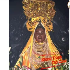 Tranh treo, ảnh thờ THIÊN Y ANA đen huyền ảo+ Khung ảnh sáng đẹp kích thước khổ A3, A4, A5 cực đẹp