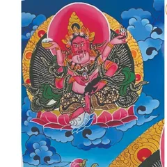 Tranh Ngũ Thần Tài ( có khung ) KT 19*25cm 28*38cm và 38*48cm  cực đẹp