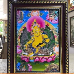 Tranh Ngũ Thần Tài ( có khung ) KT 19*25cm 28*38cm và 38*48cm  cực đẹp
