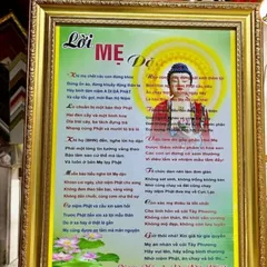 LỜI PHẬT DẠY - Có khung, đủ kích thước cực đẹp