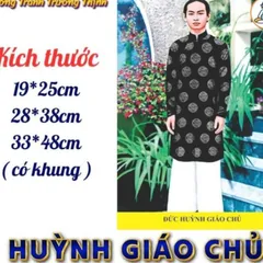 Tranh thờ - ĐỨC HUỲNH GIÁO CHỦ , có khung cực đẹp