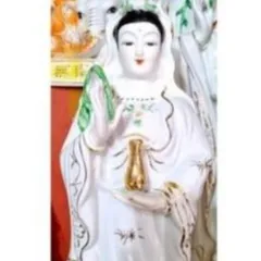 TƯỢNG QUAN ÂM ĐỨNG BẰNG SỨ CAO 45CM cực đẹp  DƯƠNG KHOA SHOP