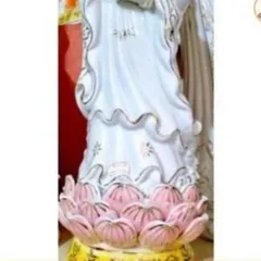 TƯỢNG QUAN ÂM ĐỨNG BẰNG SỨ CAO 45CM cực đẹp  DƯƠNG KHOA SHOP