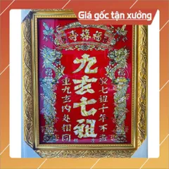 Bài Vị Cửu Huyền Thất Tổ Chữ Hán.