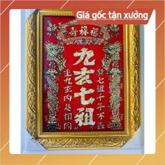 Bài Vị Cửu Huyền Thất Tổ Chữ Hán.