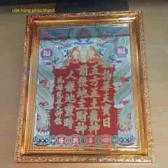 bài vị chạm Thần tài ông địa có hoả tốc