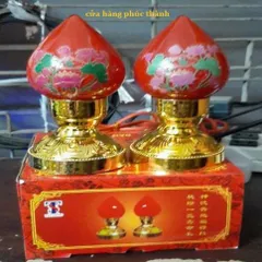 đèn thờ tia sáng quả đào có hoả tốc