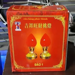 đèn thờ tia sáng quả đào có hoả tốc