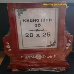 khung thờ gỗ chạm sò nâu có hoả tốc