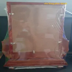 khung thờ gỗ chạm sò nâu có hoả tốc