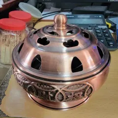 đỉnh thắp cắm nhang khoan nhôm đỏ có hoả tốc