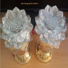 đèn thờ sen trắng phật số 8 có hoả tốc