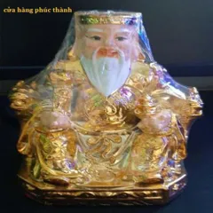 Thần tài ông địa ngồi xi da ( nhựa ) có hoả tốc