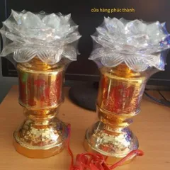 đèn thờ sen trắng phật số 8 có hoả tốc