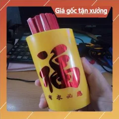 Hủ ống xâm nhựa vàng 3 size cao cấp 100 quẻ 852794