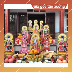 Bộ tranh cúng đàn, bày đàn 15 bức  (Tranh Ngọc Hoàng, Nam Tào, Bắc Đẩu,.. Quan Âm, Thế Chí, Di Đà..) 852850